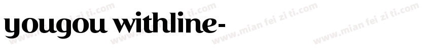 yougou withline字体转换